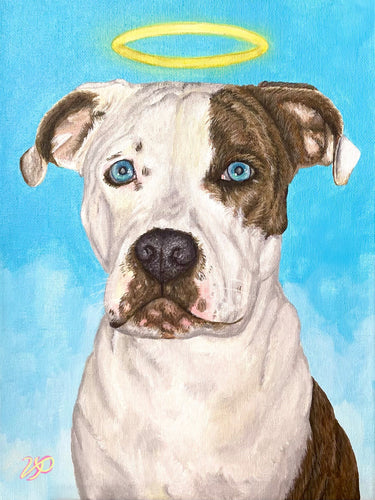 Angel Pitbull Print