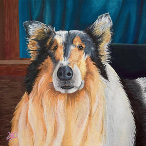 Louie Rough Collie Print