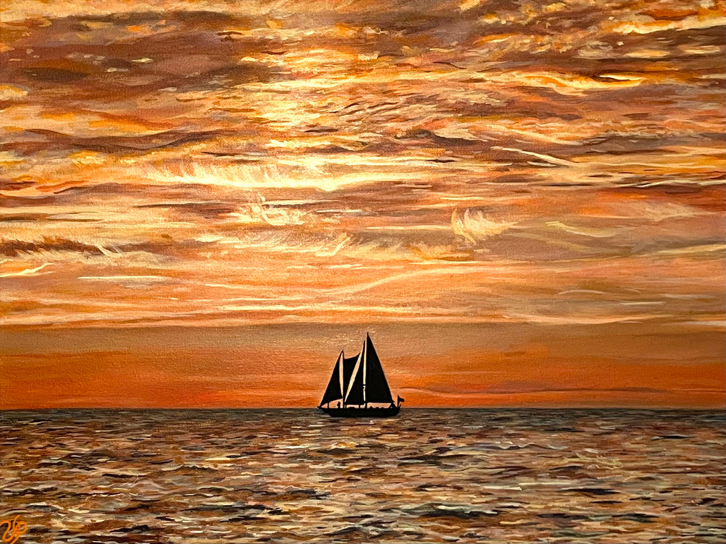 Serene Sailing Print